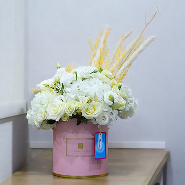 White Hydrangea and Rose Bouquet